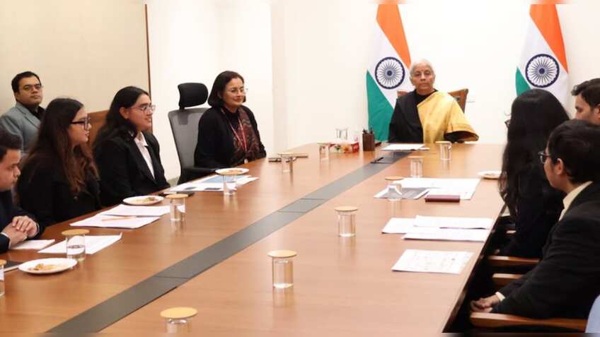 Union Budget 2026–27: FM Sitharaman engages with DSE students 