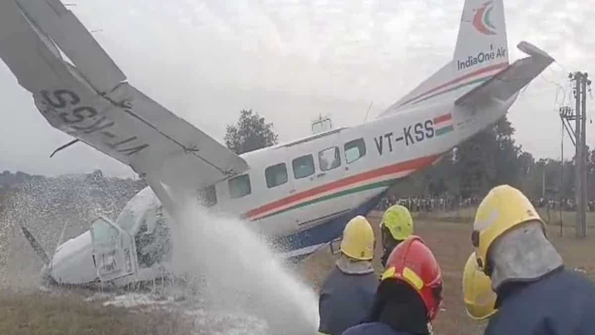 Odisha: Nine-seater aircraft crashes during emergency landing near Rourkela; all on board safe