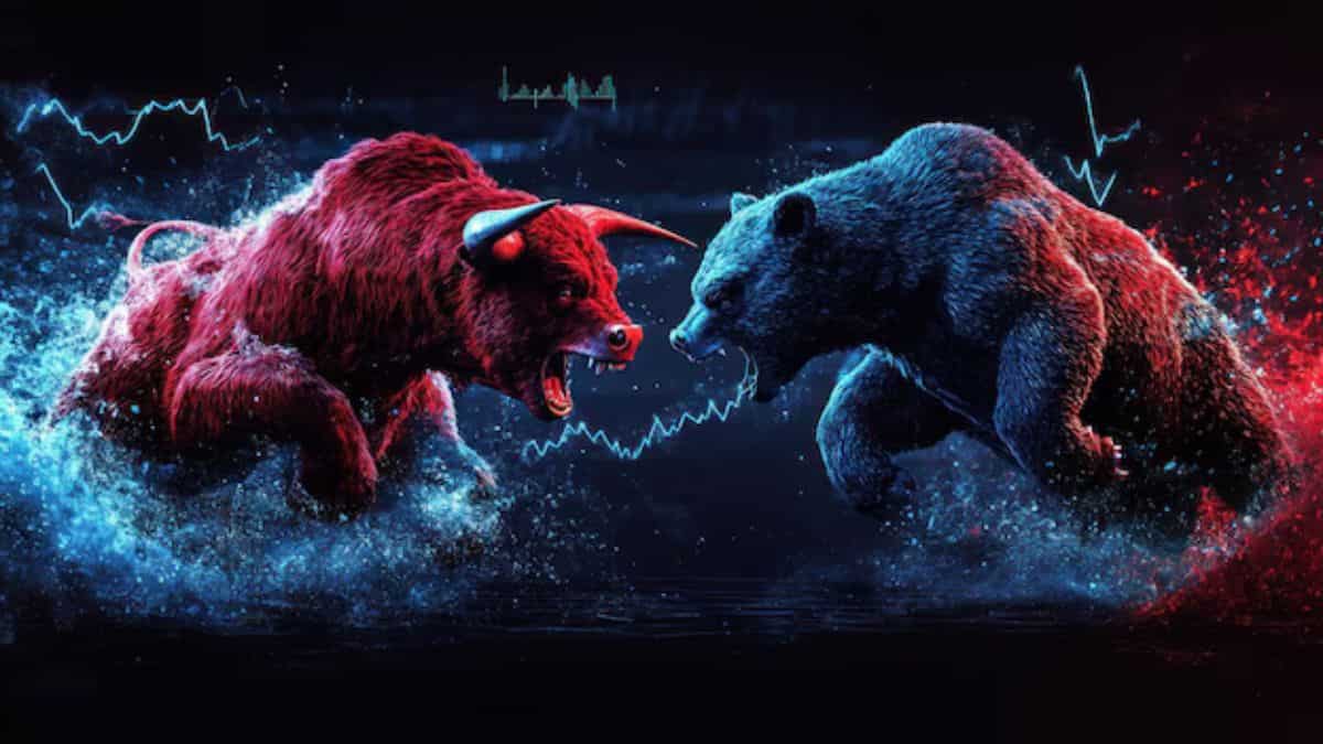 Stock Market Today: Sensex slips 250 pts, Nifty below 25700; BEL, Eternal top losers