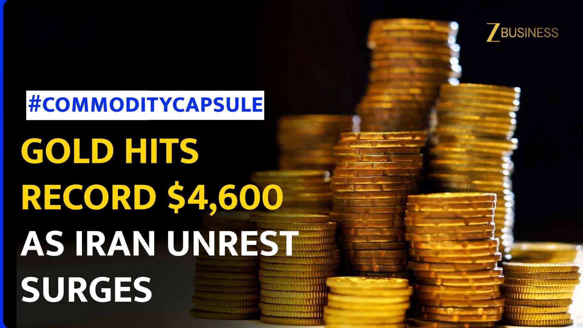 Gold Hits Record $4,612 As Iran Protests And US Fed Indictment Threats Shake Global Markets