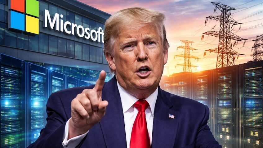 Microsoft to make ‘major changes’ on data centre power use, says Trump