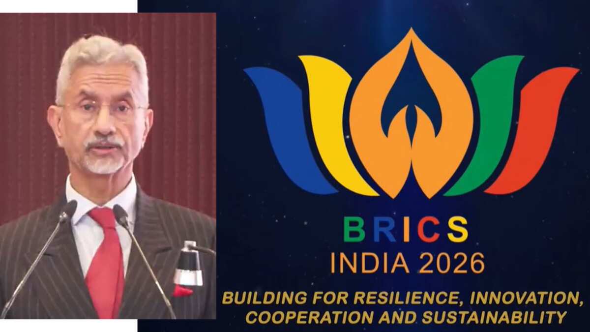 Jaishankar unveils BRICS logo—Focus on political, economic, people cooperation