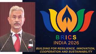 Jaishankar unveils BRICS logo—Focus on political, economic, people cooperation