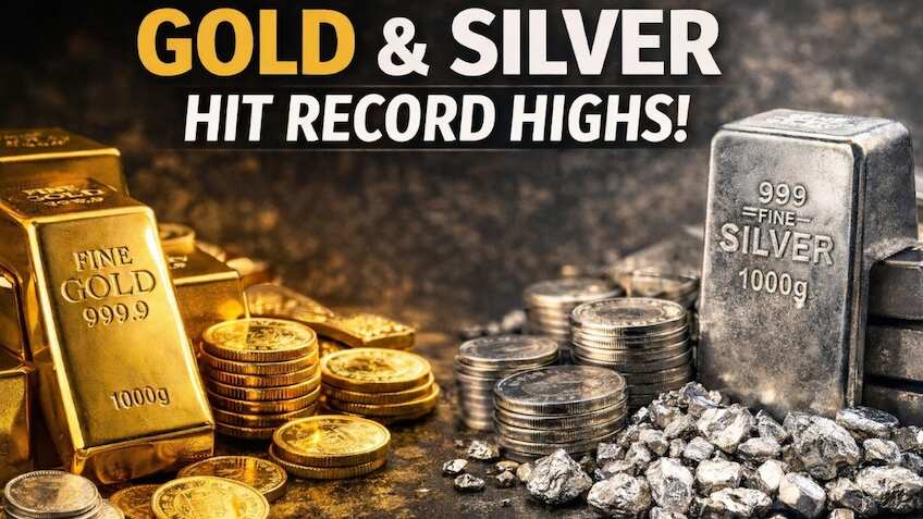 Silver and Gold Hit Record Highs: Are precious metals headed for a crash after their sharp rally? See what experts say
