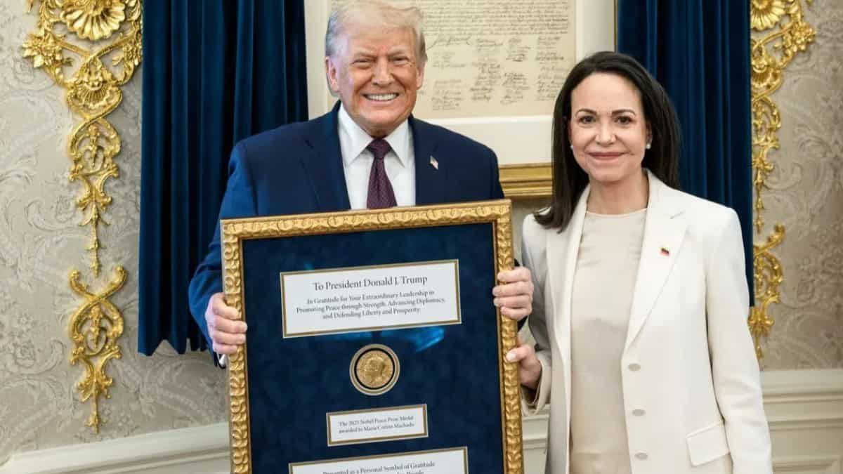 Medal can change owners, but the title cannot: Nobel Committee as Machado 'presents' her peace prize to Trump