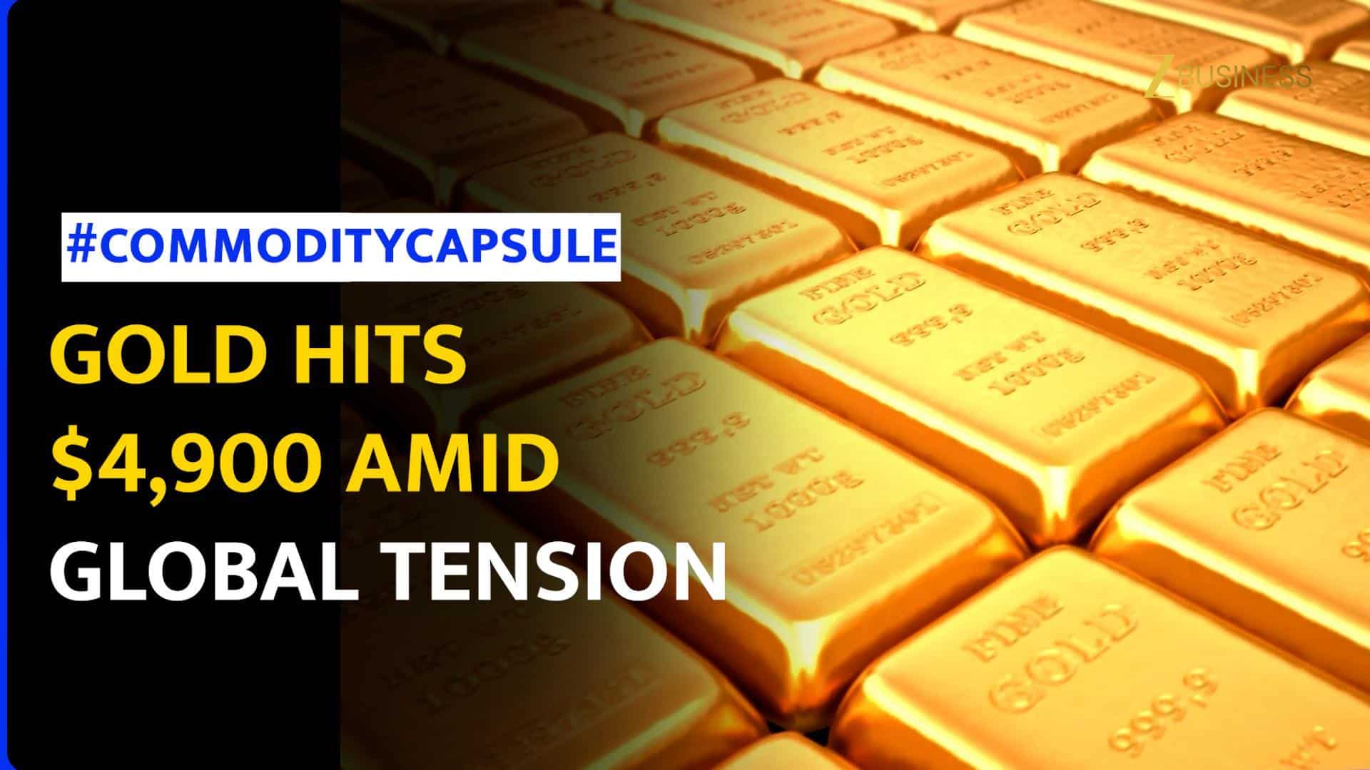 Gold Hits Record $4,900 as Greenland Tensions Rise while Oil Prices Drop