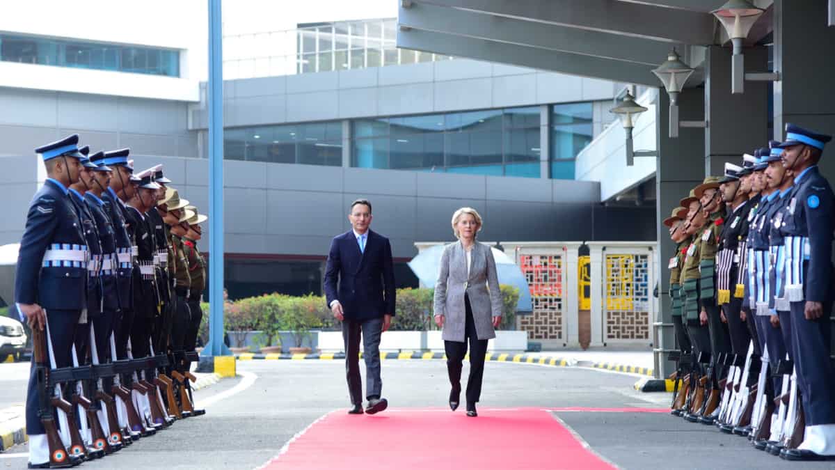  India-EU FTA: Ursula von der Leyen arrives in Delhi as both sides move closer to ‘mother of all trade deals’
