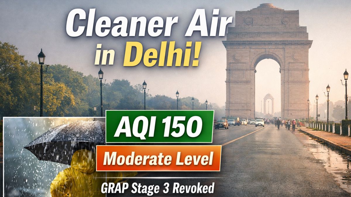 Planning a weekend outing? Delhi gets cleaner air after rain, AQI at 150