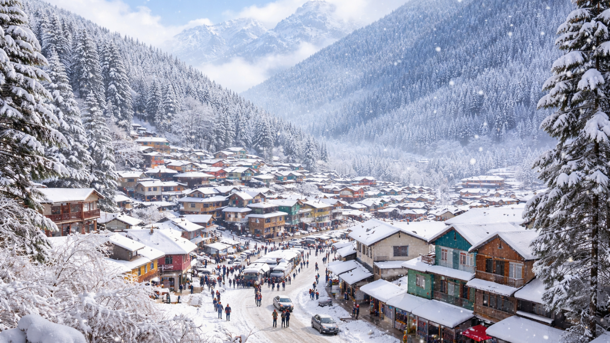 Snow Magic Hits Jammu-Kashmir: Residents and visitors enjoy winter wonderland