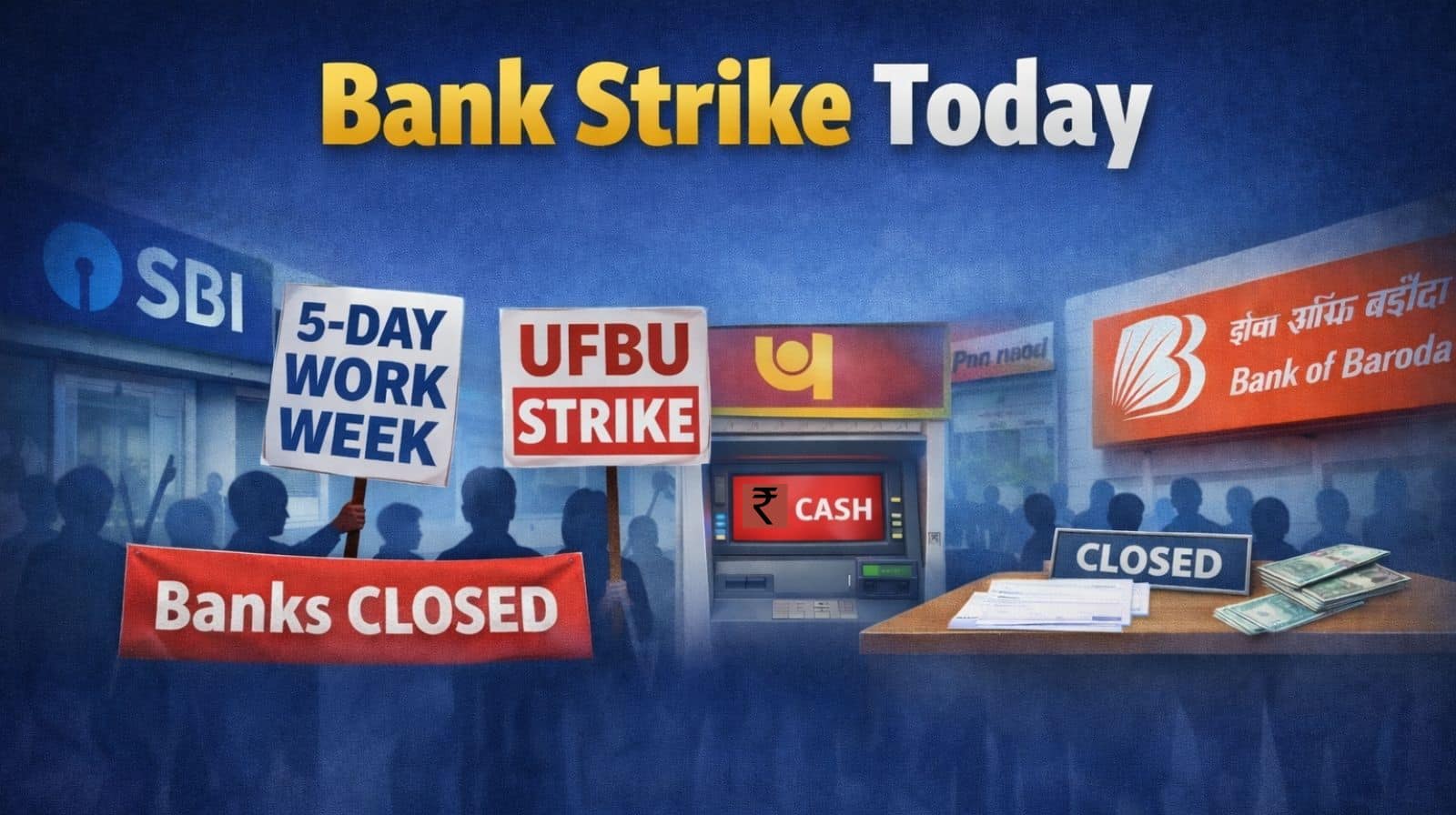 Bank Strike Today: What employees want and how customers may be impacted