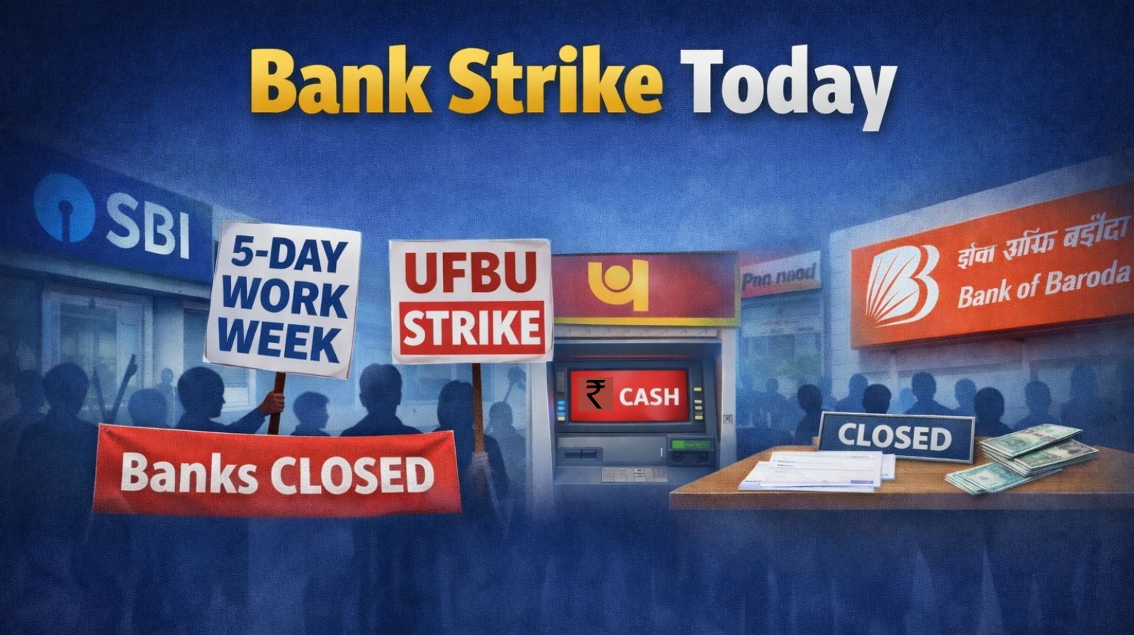 Bank Strike Today: What employees want and how customers may be impacted