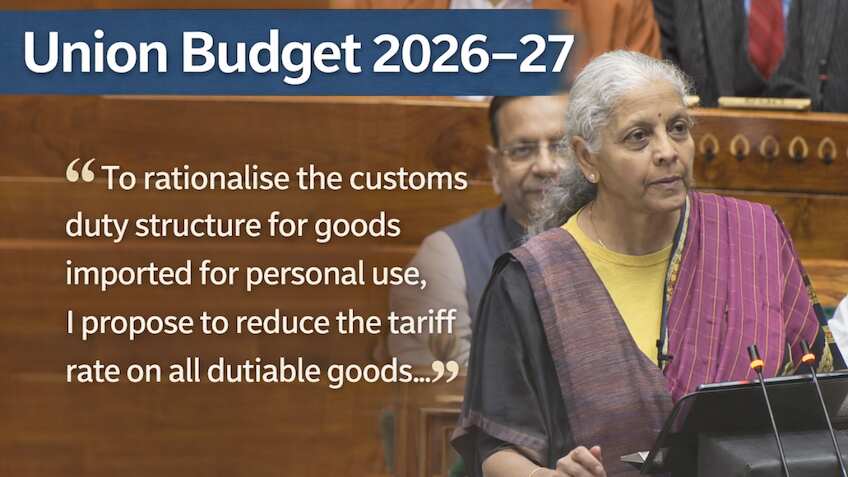 Budget 2026: FM Sitharaman slashes personal import tariffs to 10%, exempts 17 cancer drugs