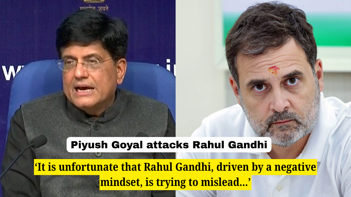 India-US Trade Deal: Rahul Gandhi attempting to mislead country, says Piyush Goyal