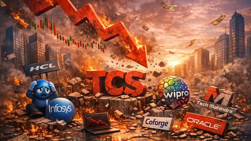 IT Stocks Meltdown: Nifty IT falls 2,266 points, eroding Rs 1.92 lakh crore mcap as TCS, Infosys and others fall