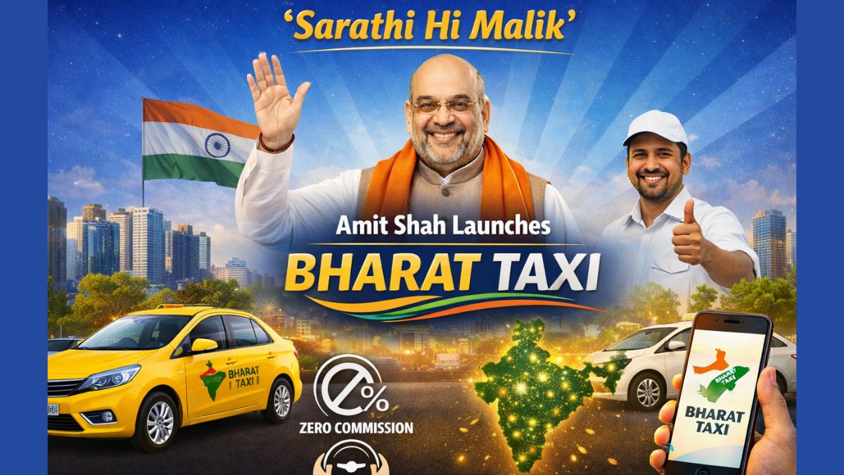 Sarathi Hi Malik': No commission, full ownership — Amit Shah launches Bharat Taxi