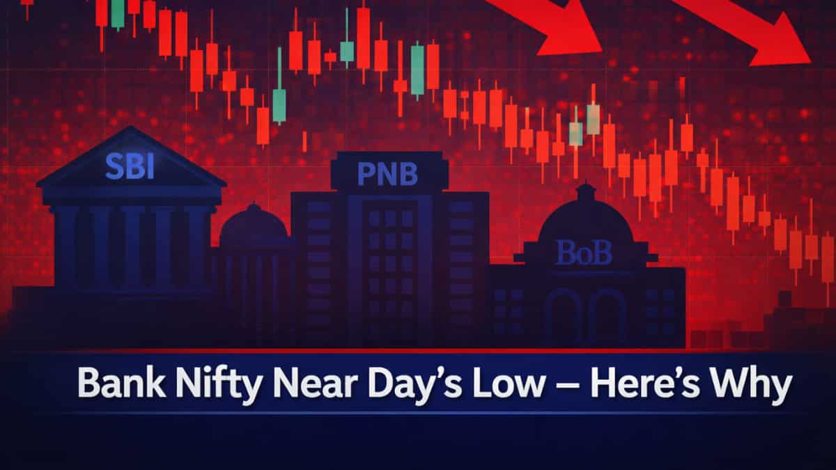 Nifty Bank slides near day’s low — Why SBI, PNB, Bank of Baroda shares are falling