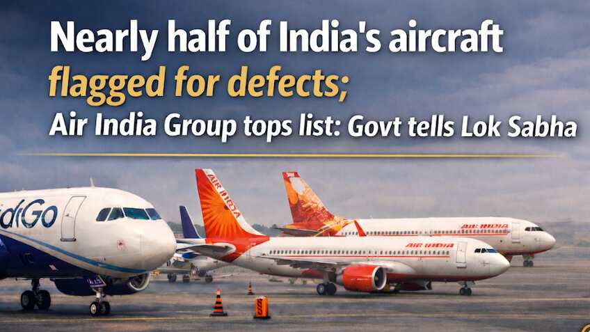 Nearly 50% of India’s aircraft found with recurring defects; Air India Group tops list: Govt tells Lok Sabha