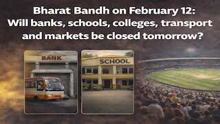 Bharat Bandh on February 12: Will banks, schools, colleges, transport and markets be closed tomorrow? Know what’s open and what’s not