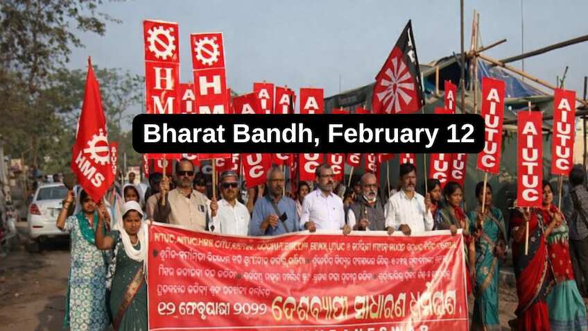 Bharat Bandh on February 12: Farmers, unions march nationwide; roads blocked, transport hit in several states