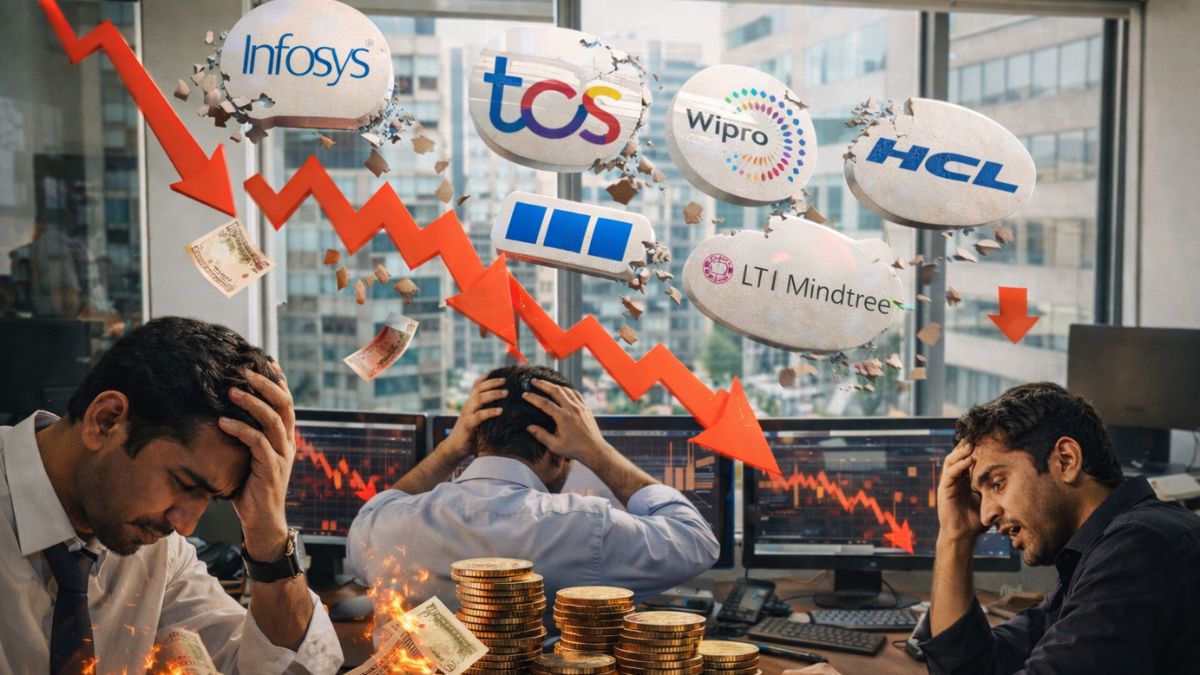 Nifty IT slumps 5.5% as AI concerns hit stocks; top 10 IT firms lose Rs 1.69 lakh crore in mcap