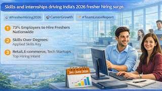 73% employers to hire freshers in Jan–June 2026: TeamLease Report