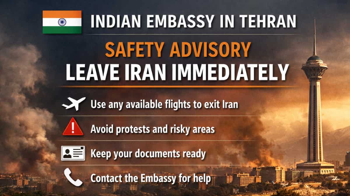 Emergency Advisory: Indian citizens in Iran told to exit as conditions worsen