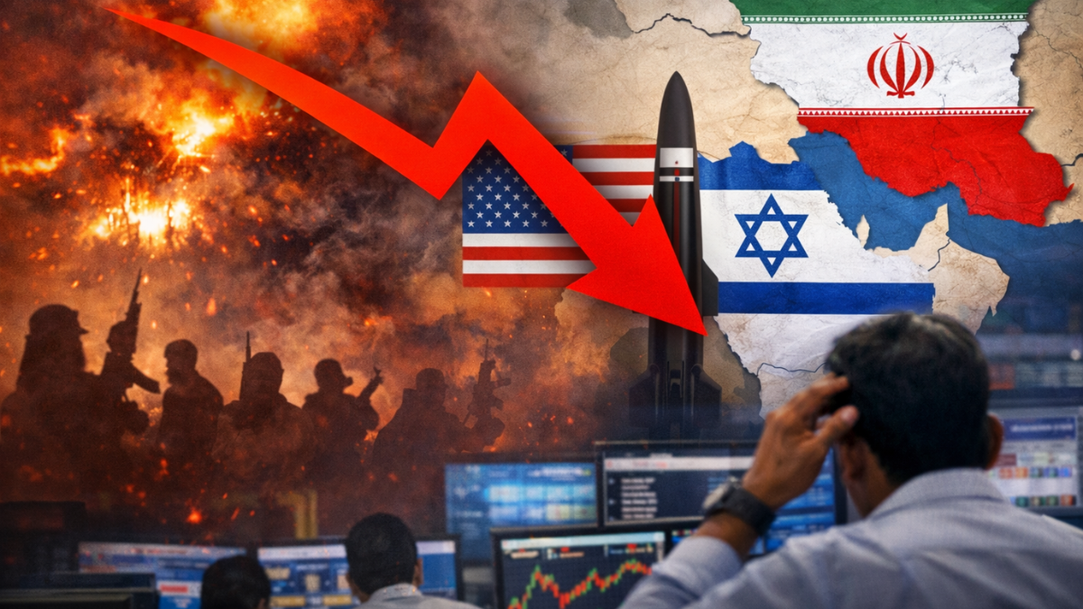 Stock Market Crash Today: Geopolitics rattle Dalal Street: Sensex, Nifty crack over 1.6% amid crude fears