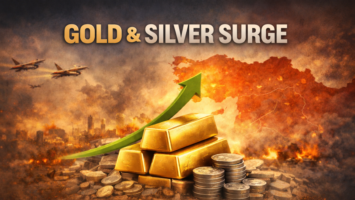 gold price rises amid middle east war, silver price rises amid middle east war, gold rate rises amid middle east war, silver rate rises amid middle east war