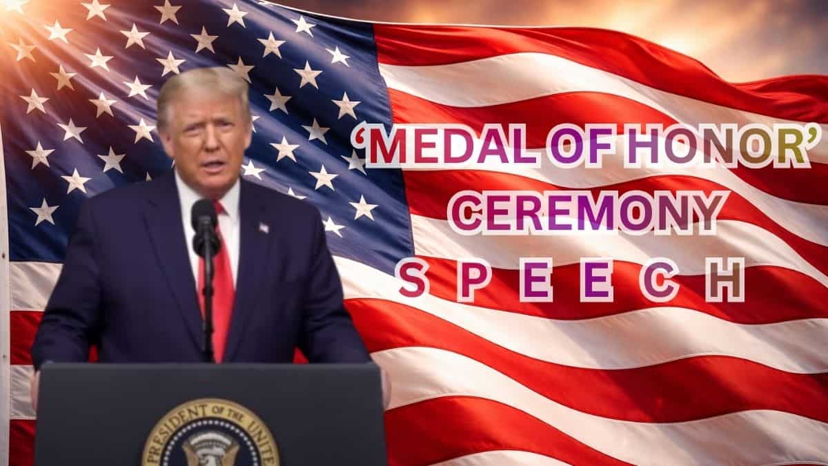 'Bravery is Amazing': Trump speaks at Medal of Honor Ceremony