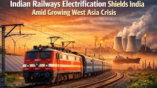 Indian Railways electrification boosts energy security amid West Asia oil supply crisis