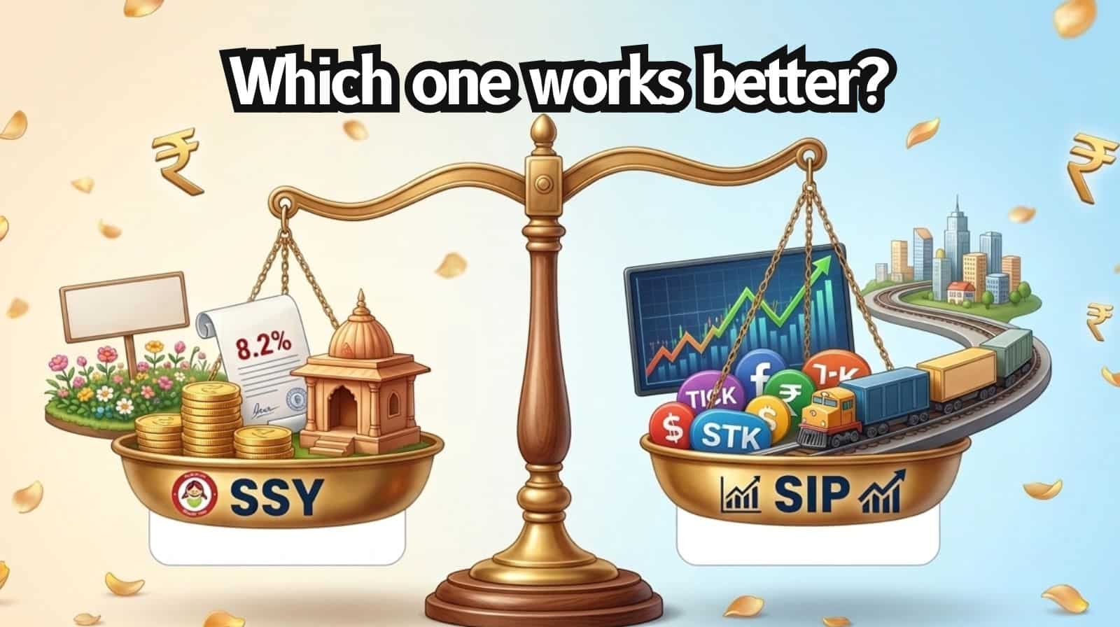 SIP vs Sukanya Samriddhi Yojana: Which can offer higher returns on Rs 1,00,000/year investment over 15 years?