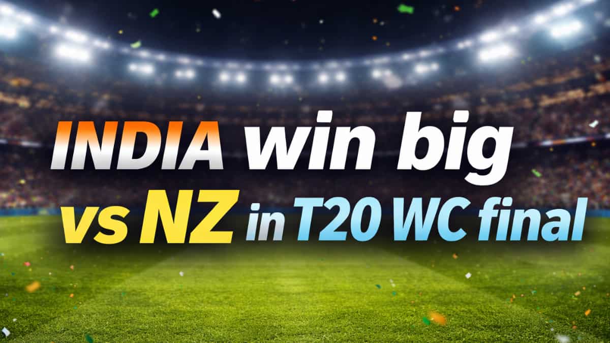 T20 WC Final: India clinch big win vs New Zealand, record 3rd victory by 96 runs 