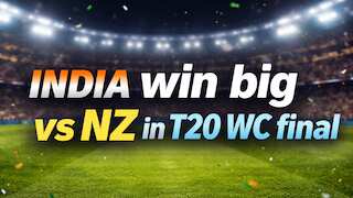 T20 WC Final: India clinch big win vs New Zealand, record 3rd victory by 96 runs 