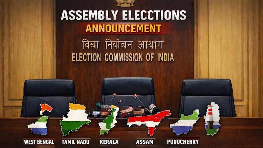 ECI Meeting Today: Poll to announce assembly poll schedule for West Bengal, Tamil Nadu, Kerala, Assam and Puducherry at 4 PM