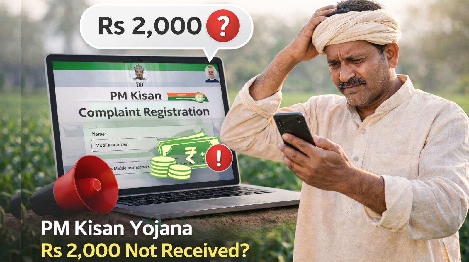 PM Kisan Yojana 22nd Installment 2026: Rs 2,000 not credited to your bank account? Here's how to register complaint online