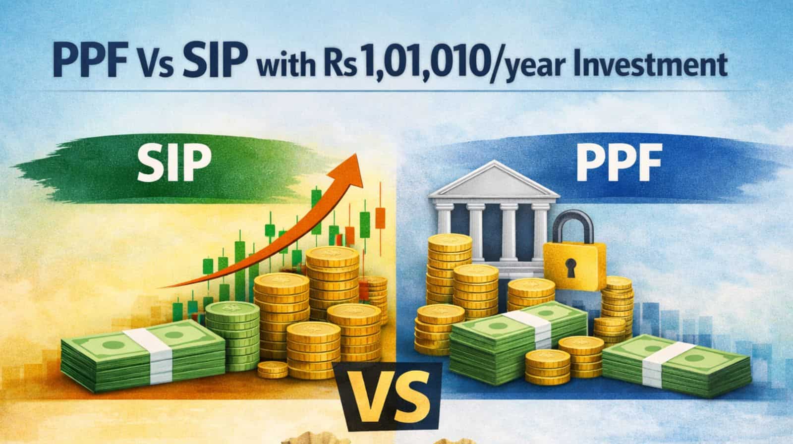 PPF vs SIP with Rs 1,01,010/year investment: Which can create higher corpus in 15 years?