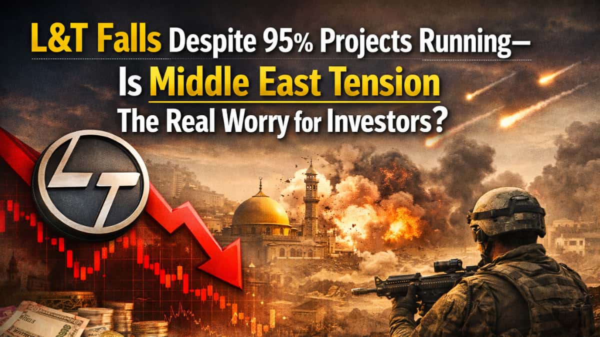 L&T shares fall despite 95% projects running — Is Middle East tension the real worry for investors?
