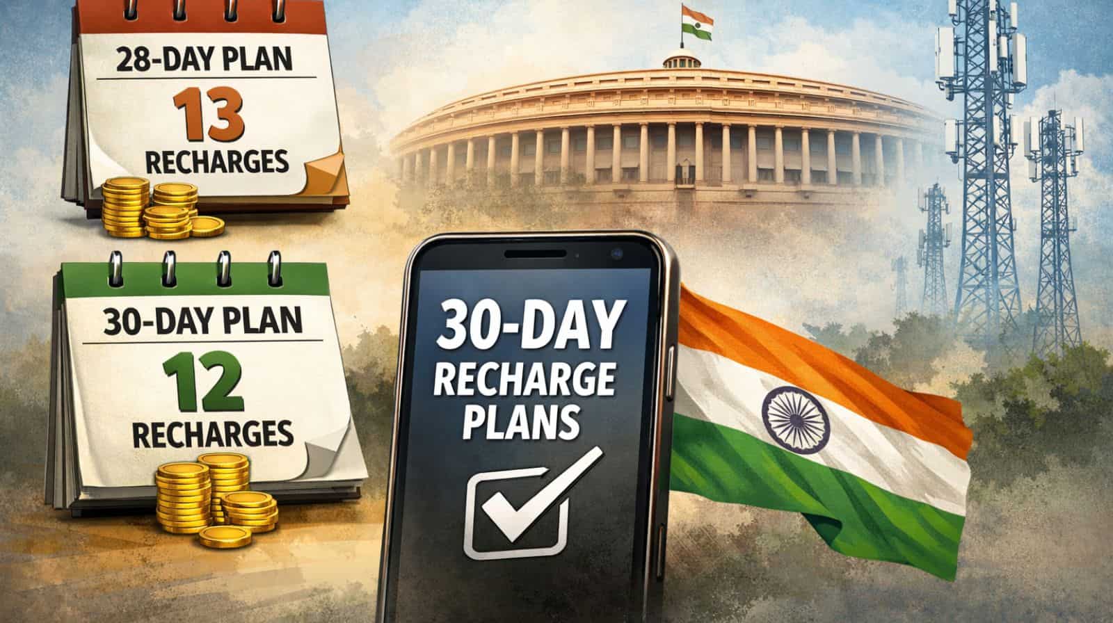 No more 13 recharges a year? Here's what govt directs Telcos for 30-day ...