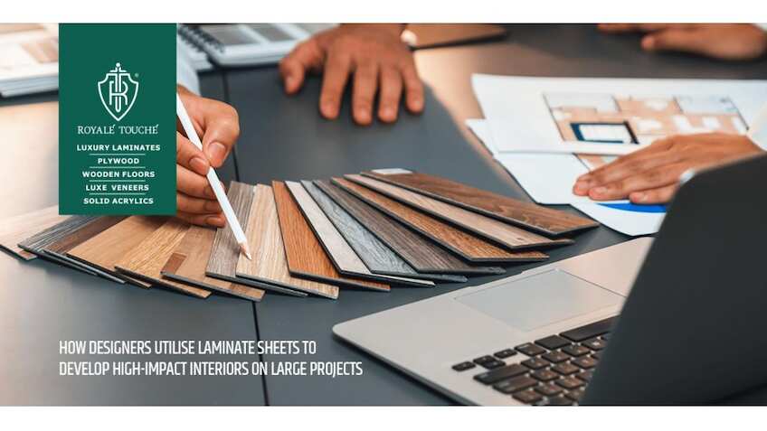How designers utilise laminate sheets to develop high-impact interiors on large projects