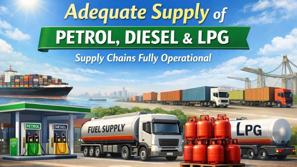 'No Lockdown, No Shortage': Govt urges people not to believe fake news, assures ample LPG, petrol, diesel supplies