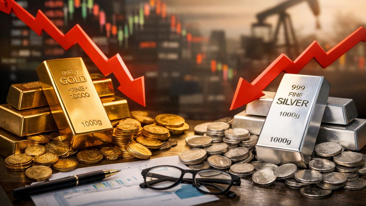 Gold and silver prices fall: Will weekly gains hold against 1‑month losses after Trump's warning?
