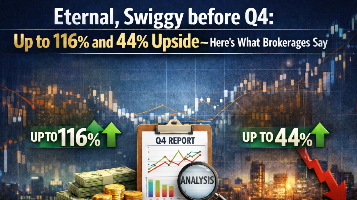 Eternal, Swiggy in Focus: Up to 116% upside on Eternal, 44% on Swiggy—brokerages flag margin pressure