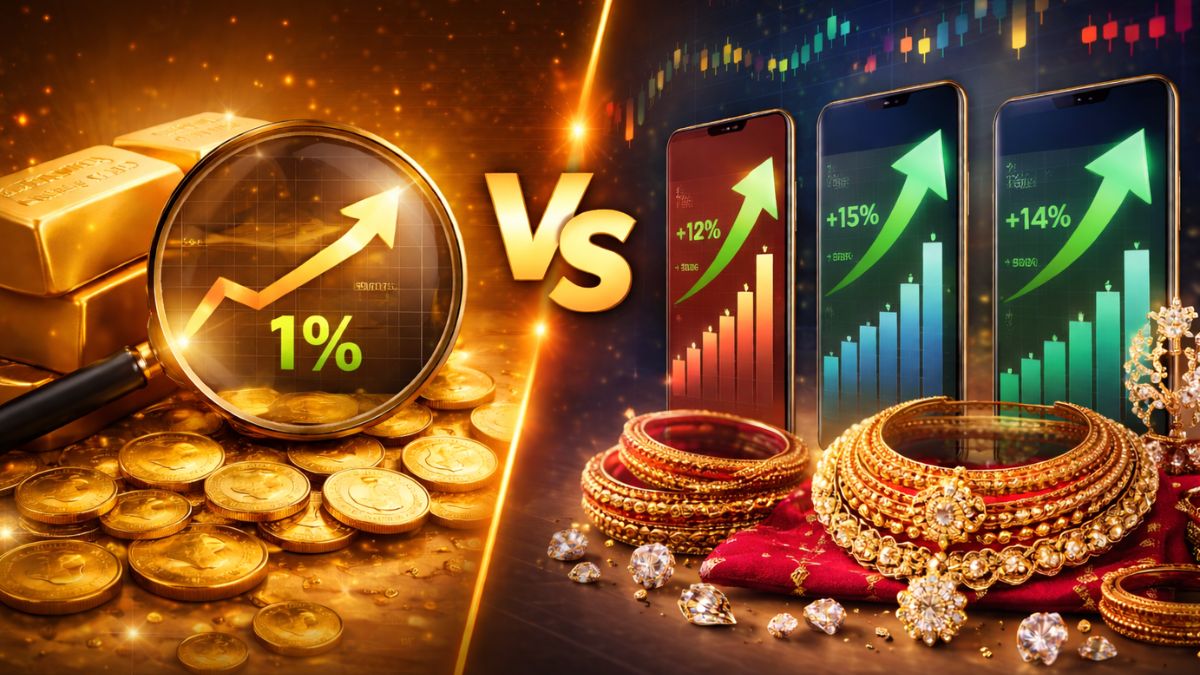 Jewellery Stocks vs Gold on MCX: Which gave better returns – Where should you invest?