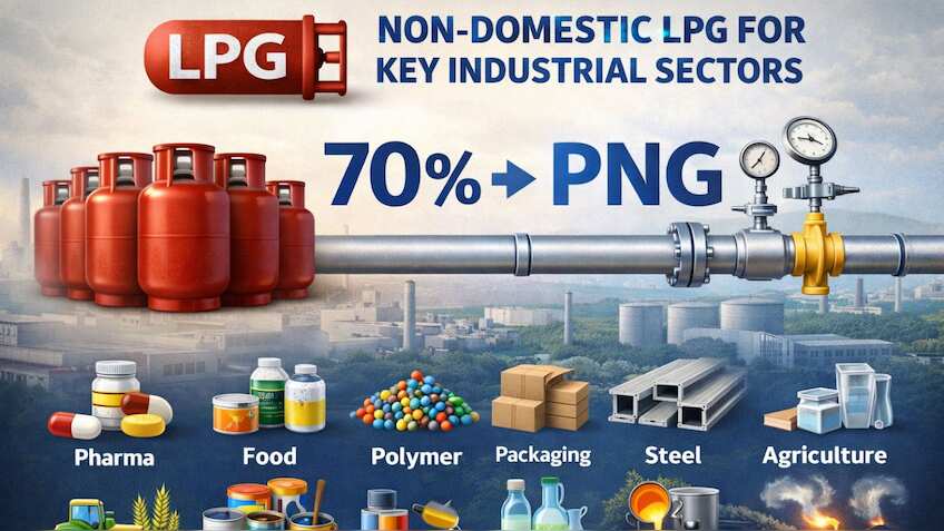 Govt tightens LPG norms for industries, links allocation to PNG adoption