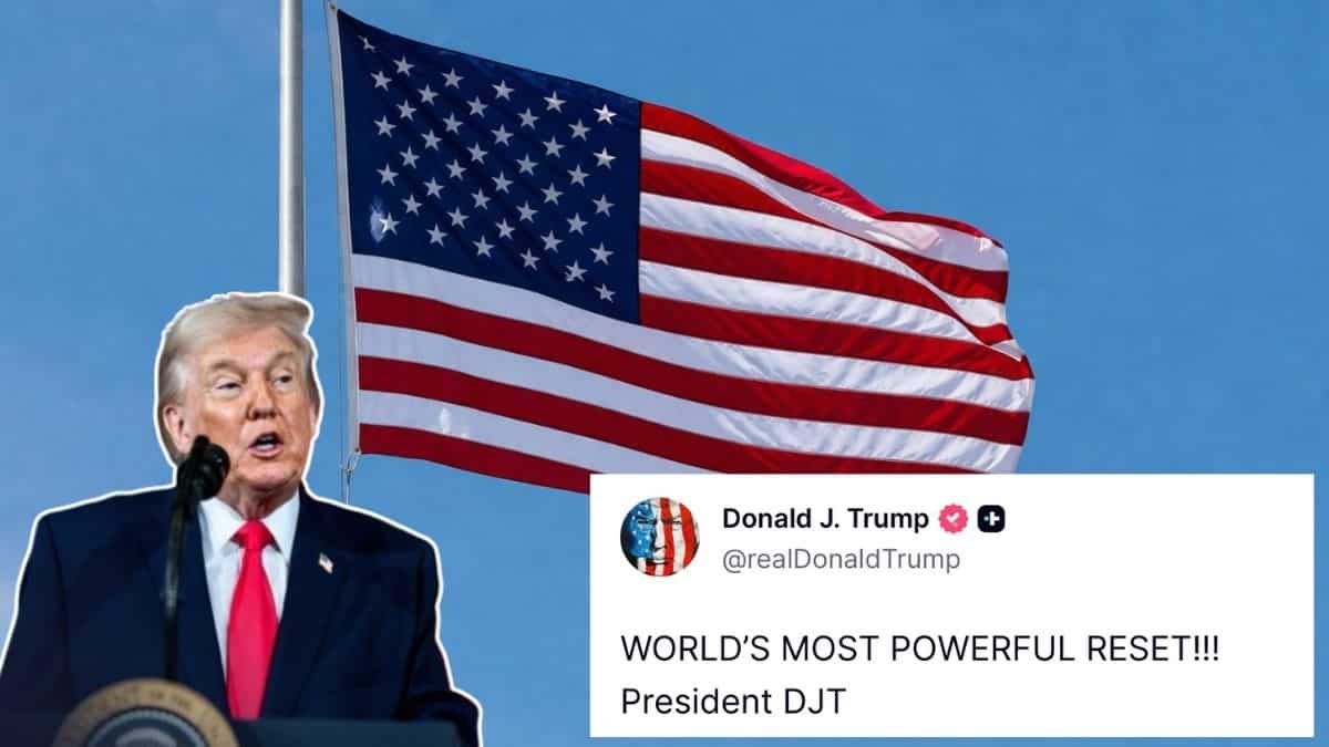 'World's most powerful reset': Trump's Truth Social post leaves netizens confused
