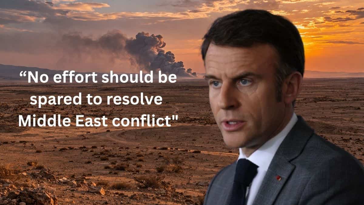 Middle East Crisis: Macron calls for lasting peace; France, UK move on Hormuz navigation mission