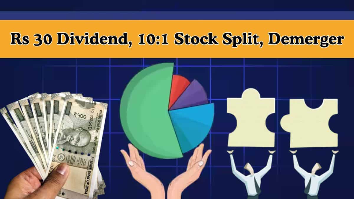 Rs 30 Dividend, 10:1 Stock Split, Demerger: 6 Stocks to turn ex-date this week—FULL LIST