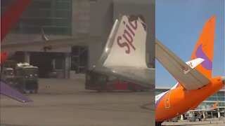 SpiceJet-Akasa Aircraft Collision at Delhi Airport: Taxiing plane hits stationary aircraft, passengers safe