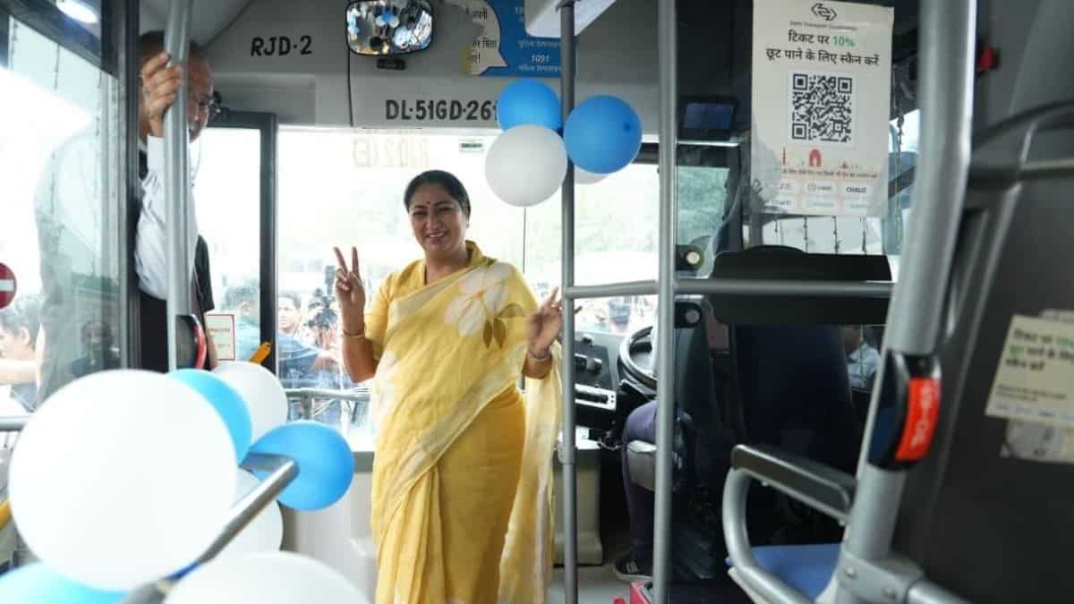CM Rekha Gupta flags off green initiatives; Delhiites get 200 additional EV buses