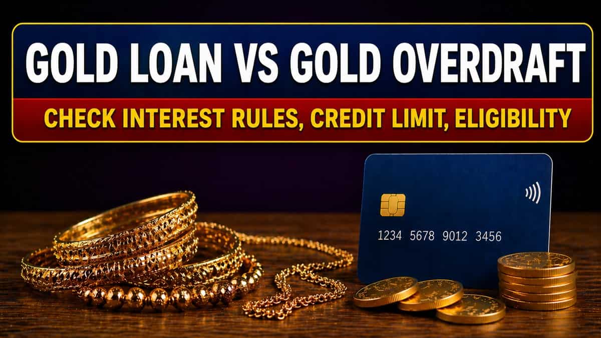 Gold loan vs gold overdraft: Which is better? Check interest rules, credit limit, eligibility